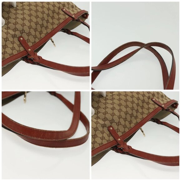 GUCCI GG Canvas Tote Bag Beige Gold 247209 Auth ep10749 - Picture 16 of 16